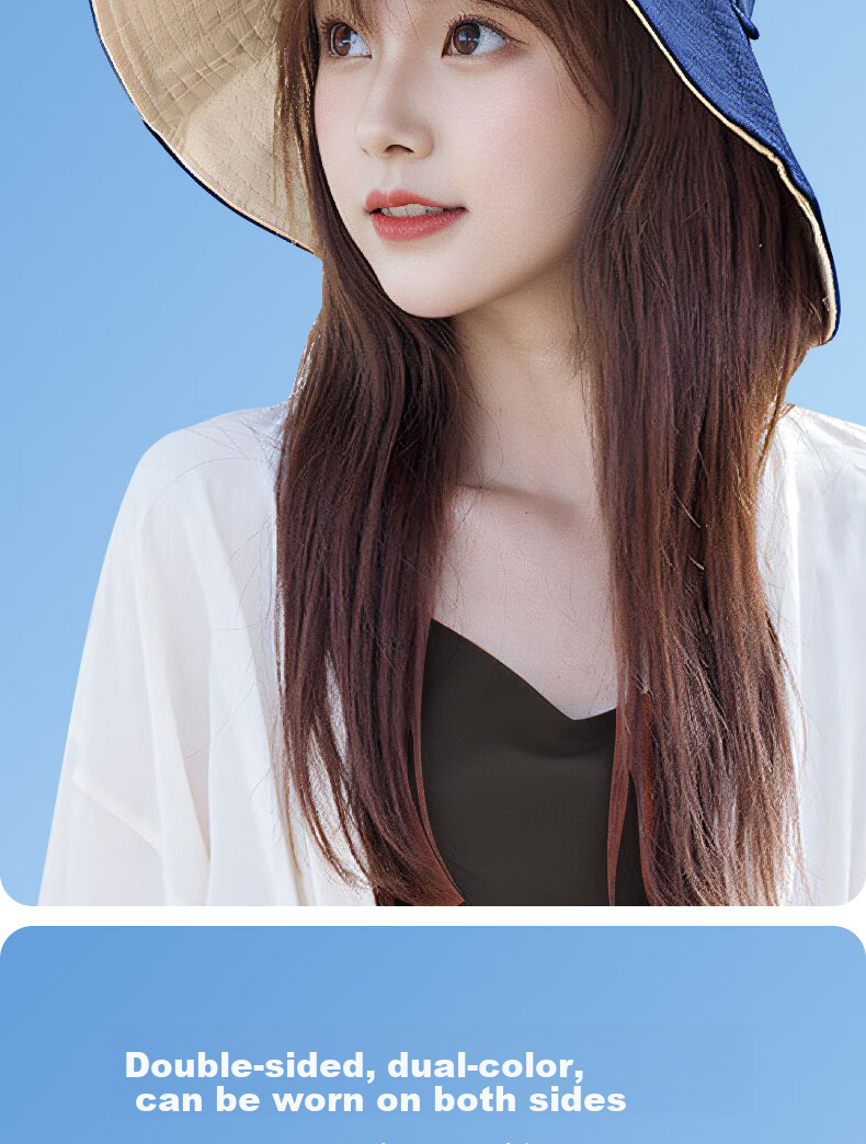 CARTELO Sun Hat, Fisherman Hat for Women, Summer UV Protection, Wide Brim Face-Covering Sunhat, Reversible 7