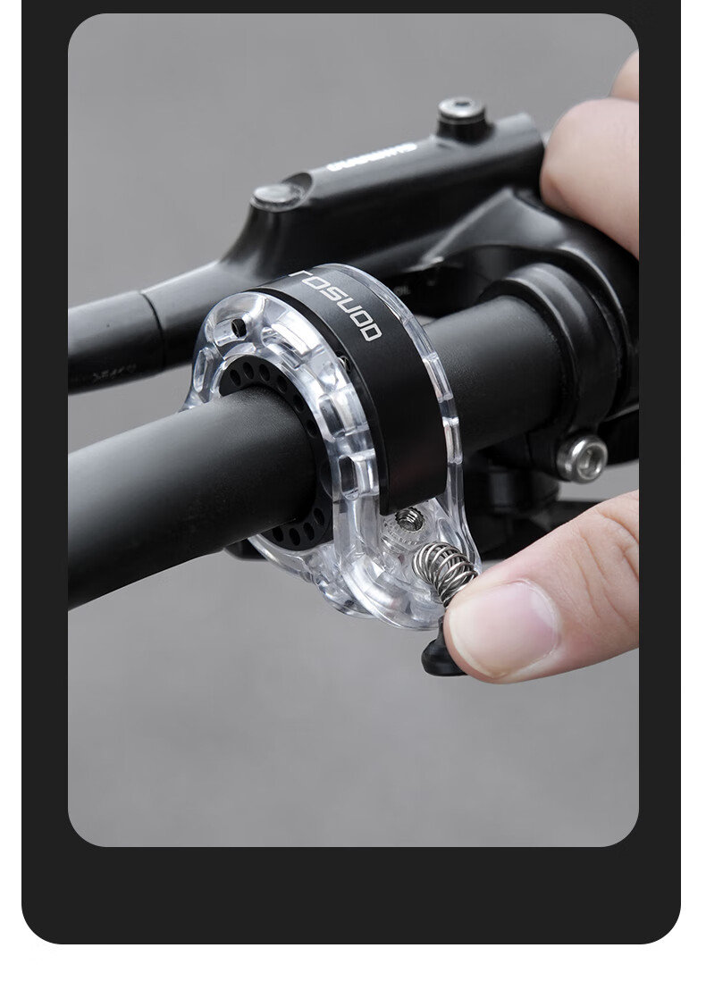 Tasiduizhang Bicycle Bell for Mountain And Road Bikes, Ultra-Loud Invisible Horn, Portable Universal Cycling Accessory, Black 12