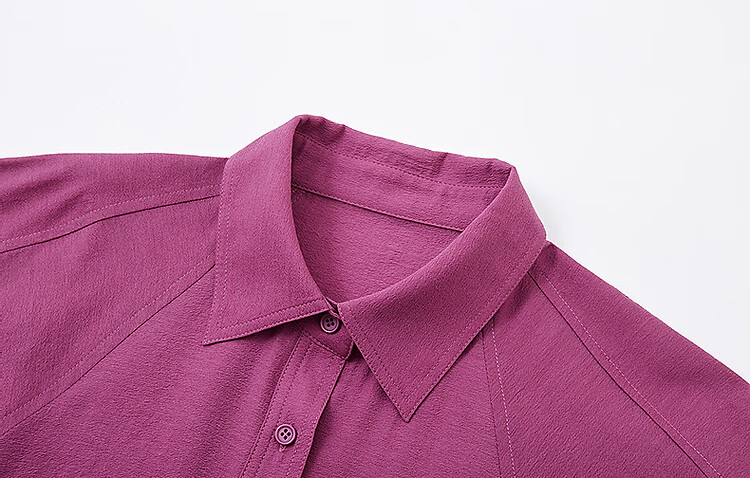 Demana [Su Jian Aesthetics] Summer Acetate Polyester Shirt with Panel Stitching and Elastic Lantern Sleeves Women's Top 20