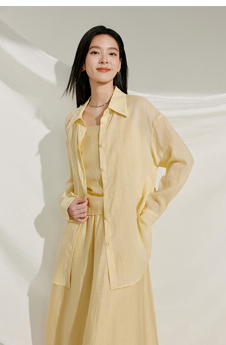 INMAN Lyocell Tencel Women's Lightweight Shirt, 2026 Summer New Blouse Top, Classic Style - Mint Green, XL 60