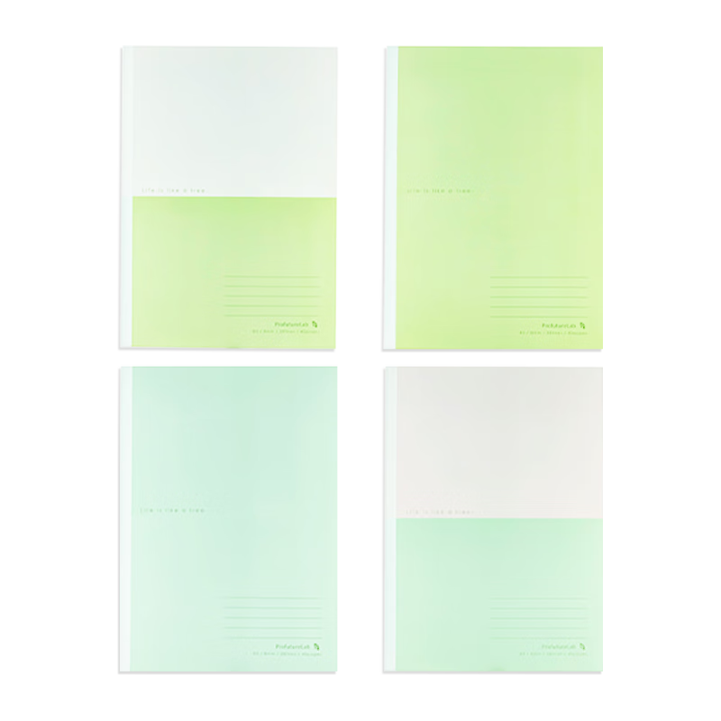 MASMARCU Morning Light Stationery B5 Notebook, High-Quality, for Middle And High School Students, Wirebound Soft Cover Notebook, PFL Fluorescent Green, 1 Book with 40 Sheets, WX004775