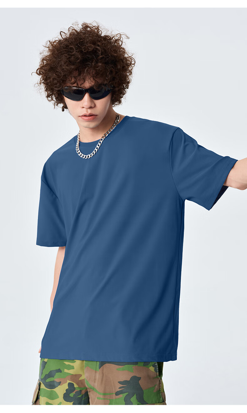 Warrior Vintage Cool Short Sleeve Men's Summer New Trendy Breathable Sports T-Shirt Youth Casual Half Sleeve 13