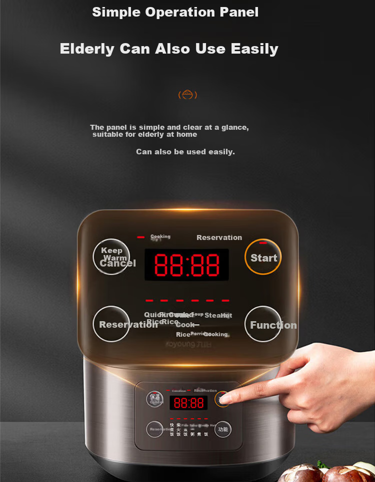 Joyoung Household 3L Rice Cooker, Multifunctional Smart Cooking Pot F-30FZ619 3