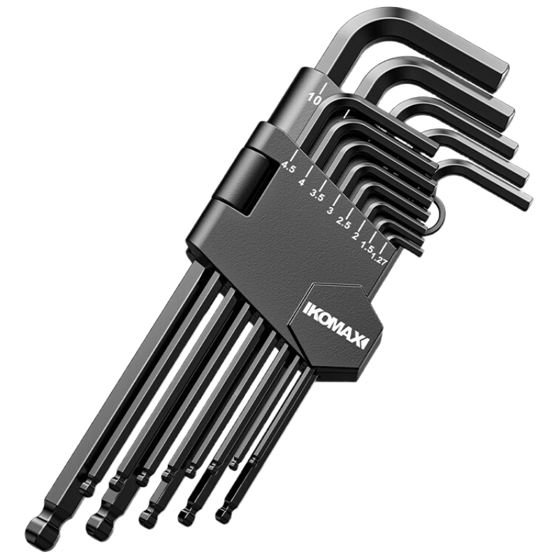 KOMAX Ball-End Hex Key Set, 13 Pieces, Hexagon Internal Hexagon Star-Shaped 6-Angle Screwdriver Tools, Universal Wrench
