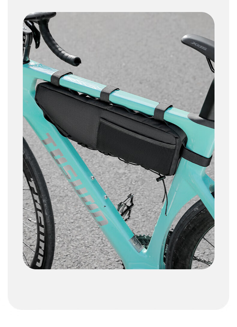 Captain Tas Large Capacity Bicycle Frame Bag Waterproof Front Tube Bag Road Mountain Bike Cycling Gear Accessories 1