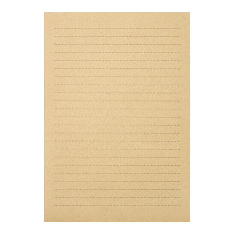 Kingdee A5 Letter Paper Envelope, Cowhide Leather, 40 Sheets, Lined Paper Envelope, Vintage Handwritten Letter, Lined Blank Simple Artistic Fresh Style, Thank You Note, Love Letter Paper
