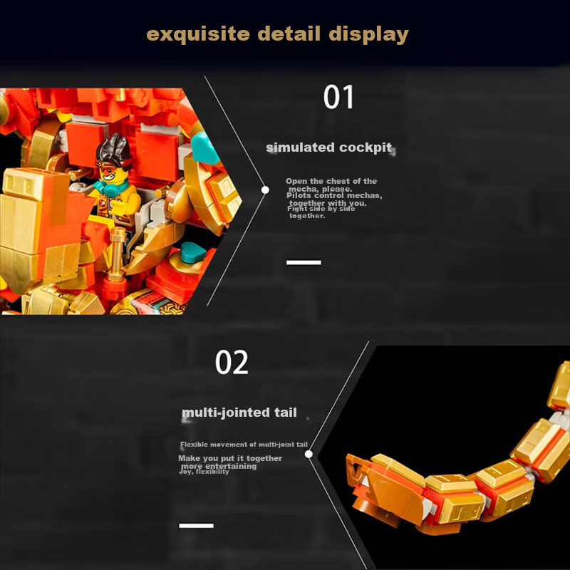 QZCX Black Myth: Wukong Building Blocks Toy, Sun Wukong LEGO Model, Large Assembly Educational Toy for Children And Boys, Birthday Gift