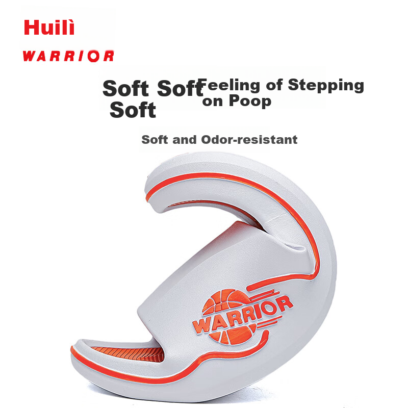 Huili Sports Slippers for Men, Indoor And Outdoor Wear, Comfortable Bathroom Soft Cushioning Non-Slip HL3986 Khaki Brown Size 40-41