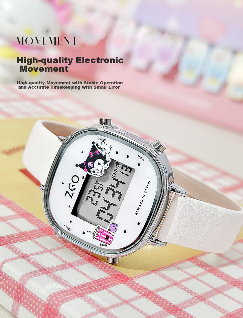 Hello Kitty Sanrio Kids Digital Watch Waterproof for Girls Ages 6-12 Middle Elementary School 879 4