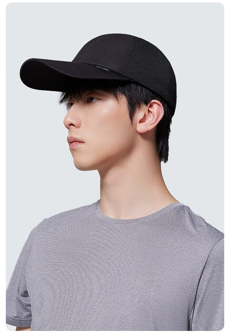 HLA Men's Half Mesh Baseball Cap, Spring And Summer Sun Hat for Women, UV Protection And Shade 8