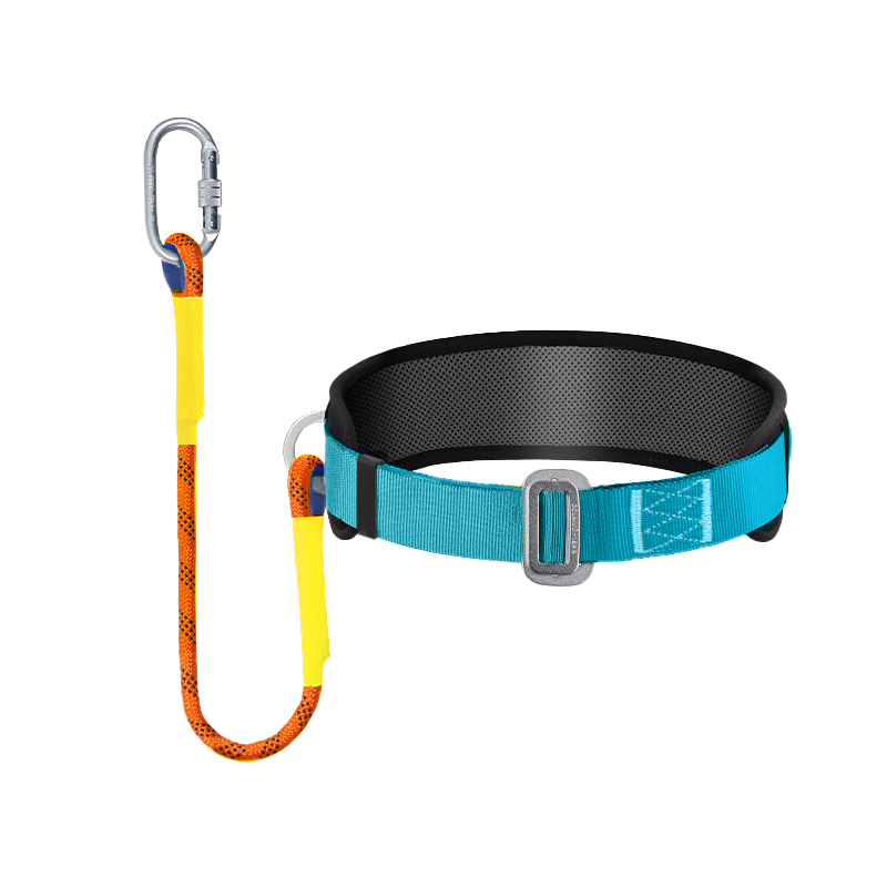Jingte [Jingcang Express] Single Waist Safety Belt Small Hook 1.8m National Standard Electrician Insurance Safety Rope with Anti-Fall Small Hook 1.8m