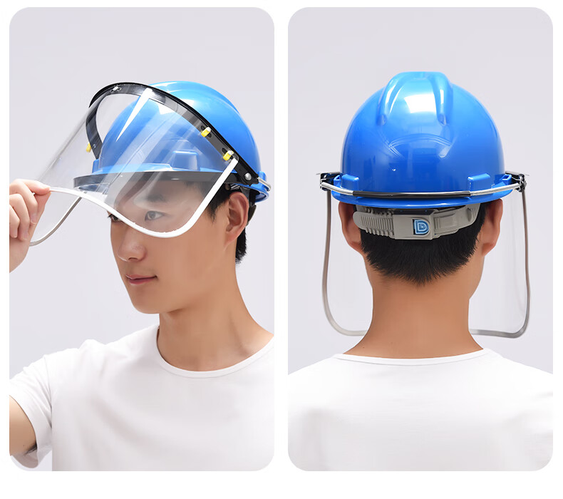 Beifute Protective Face Shield Transparent Dustproof Splash Resistant High Temperature Resistant Industrial Welding Safety Helmet Face Guard 1
