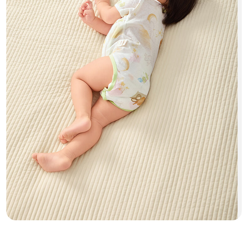 Shiyuejiejing Baby Romper, Summer Thin Style, Infant Onesie, Newborn Pure Cotton Mesh Short-Sleeve A-Class Bodysuit 25