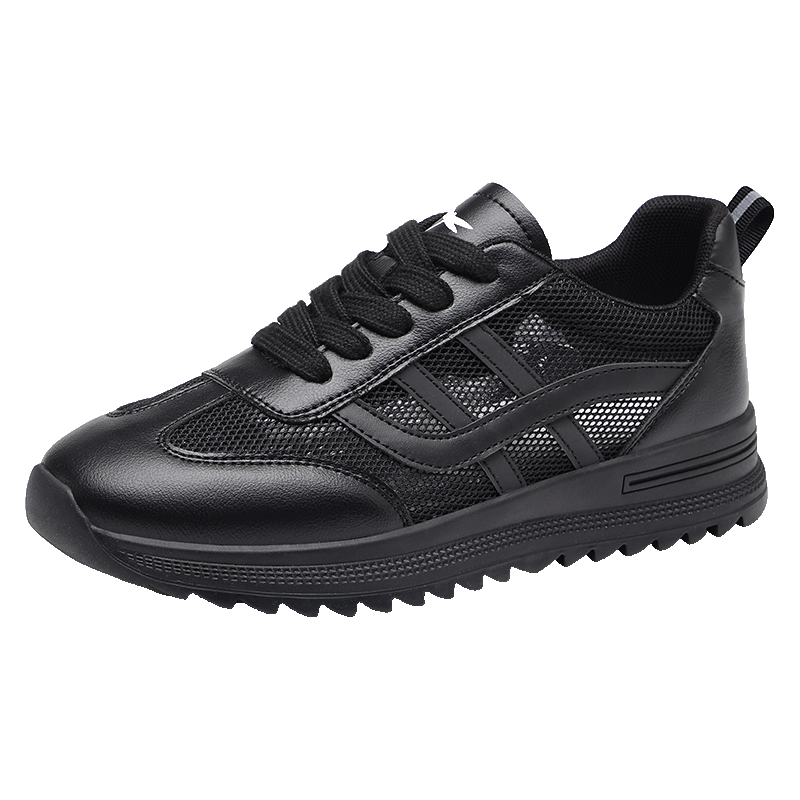 RED DRAGONFLY Casual Shoes for Women, Small Black Shoes, Mesh Women's Sneakers, Trendy Sports Shoes, Dexun Shoes C0TTN06173L Black Size 36