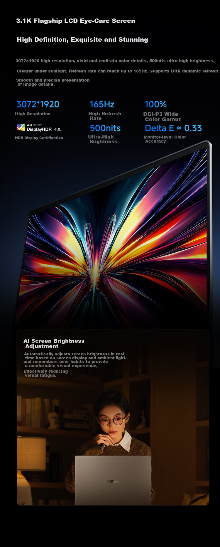 MI Notebook, Redmi REDMI Book Pro 16 2025 Thin And Light Laptop, High-Performance Intel Core 2nd Generation, for Study And Office Use 7