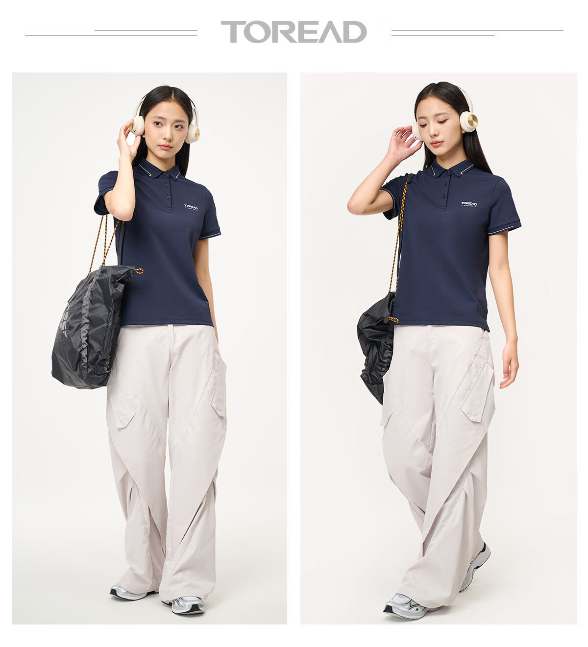 TOREAD Women's Short-Sleeve T-Shirt, Spring And Summer Business Polo Shirt, Outdoor Functional Sweat-Wicking Quick-Dry Breathable Tee, TAJJCN82837 16