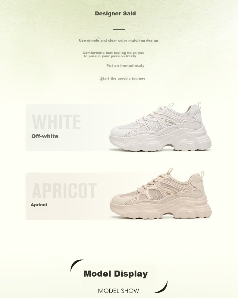 TEENMIX Chunky Sneakers for Women, Casual Shoes, Same Style As in Shopping Malls, Thick-Soled Women's Shoes 2