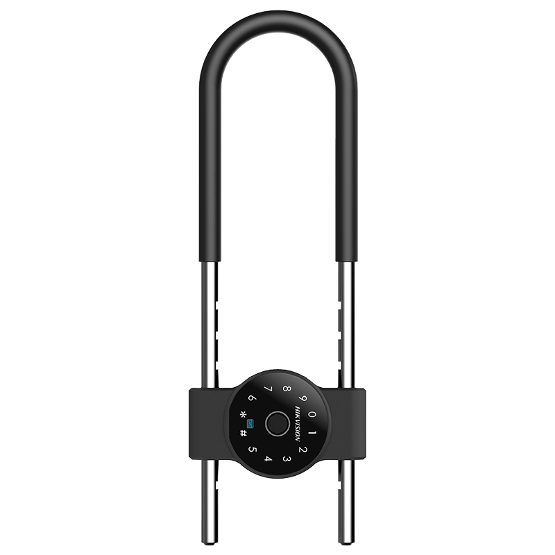 HIKVISION Glass Door Intelligent U-Shaped Access Control System without Drilling, Office Smart Password U-Shaped Access Control Card Door Lock with Mobile Phone Bluetooth Mini-Program Management U-Shaped Access Control