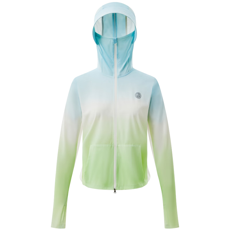BOSIDENG Summer National Standard Sun Protection Clothing for Women, Short UV-Resistant Breathable Slim-Fit Lightweight Jacket UPF100
