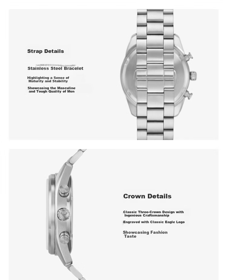 EMPORIO ARMANI Men's Watch [Zeng Shunxi Style], Panda Eye Dial, Birthday Gift for Boyfriend, AR11636 5