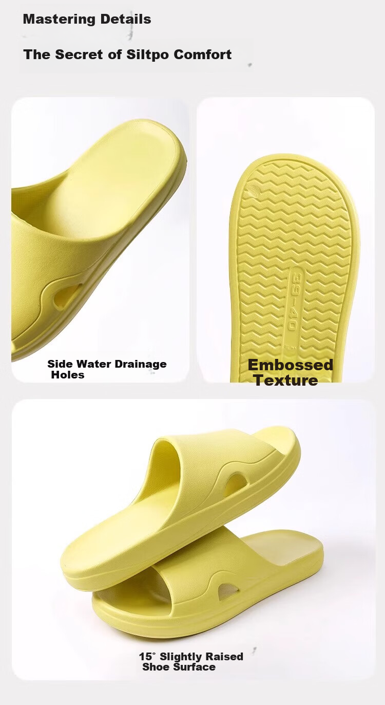 GUOLUOFEI Home Slippers, High-End Feel, Summer Indoor Non-Slip Bathroom Shower Sandals for Women, Coffee Color, Size 43-44 10