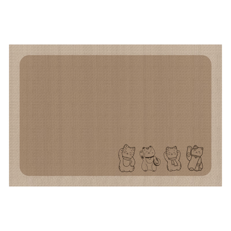 Budisi Entrance Door Mat, Doormat for Entryway, Cuttable Absorbent Non-Slip Foot Mat, 90*60CM