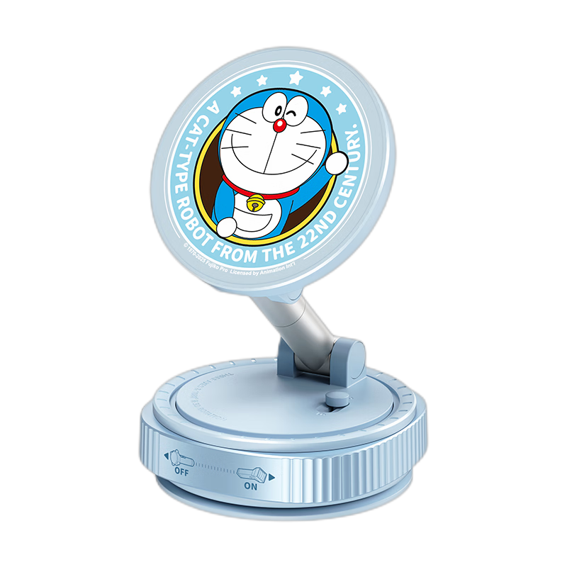 ROCK Doraemon Vacuum Suction Magnetic Phone Holder, Car Navigation Dashboard Center Console Rotating Folding Extendable Multifunctional Bedside Desktop Live Streaming Support Stand, Blue