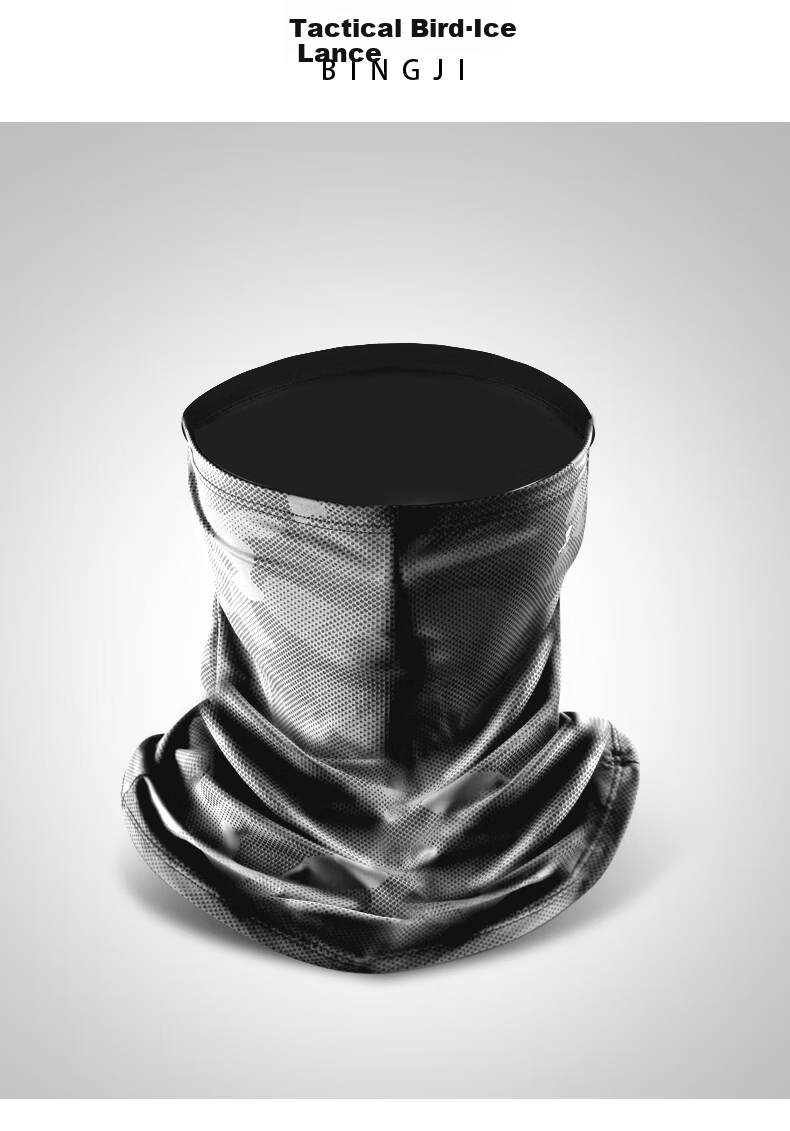 Zhanshuniao Ice Spear | Real Ice Silk Sun Protection Face Mask Full Face UV Protection Neck Gaiter for Men, Cycling Fishing Neck Warmer 13