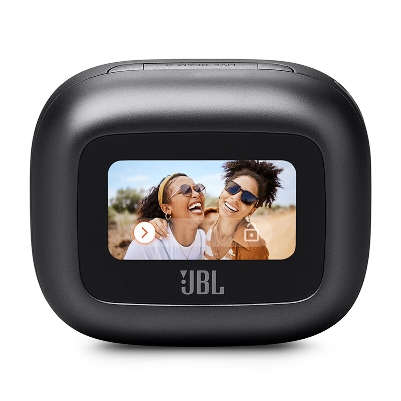 JBL LIVE BEAM3 Colorful Shell Wireless Noise-Cancelling Bluetooth Earphones with Touch Control, Upgraded Glass Shell Third Generation with Long Battery Life, New Year's And Valentine's Day Gift, Black