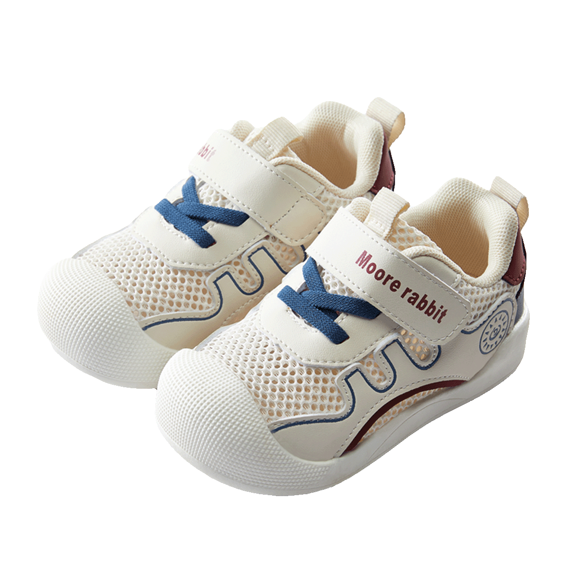 Moertu Children's Shoes, All-Season New Functional Shoes, Soft-Soled Walking Shoes for Boys And Girls, Breathable Mesh Shoes, Anti-Kick Shoes