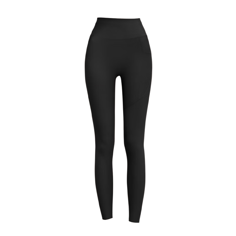 LangSha Spring Summer New High-Waist Tummy Control Butt-Lifting Shark Pants Micro Compression Slimming with Pockets Fashion Outer Yoga Shark Pants
