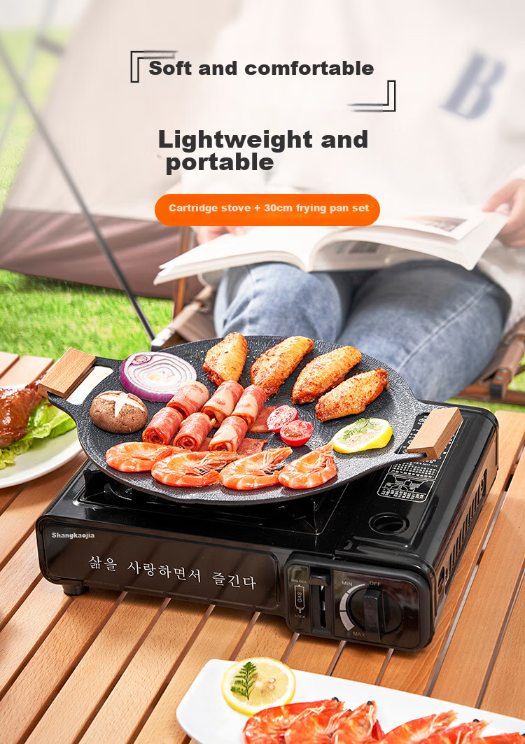 Suncojia Outdoor Cookware Set, Portable Picnic Cookware, Self-Driving Camping Cookware, Portable Cooking Utensils, Kettle, Outdoor Dining Set 1