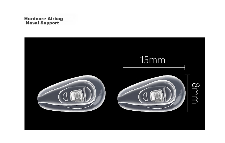 SooGree Eyeglass Nose Pads, Air Cushion Bag, Rubber-Coated Metal Core, Comfortable Non-Slip Accessories, Repair Tool Kit GP005 21