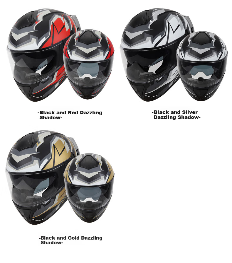 ZNPAM928 Dual-Lens Motorcycle Helmet Four-Season Universal Unisex Summer Bluetooth Full Face Cement Gray M 12