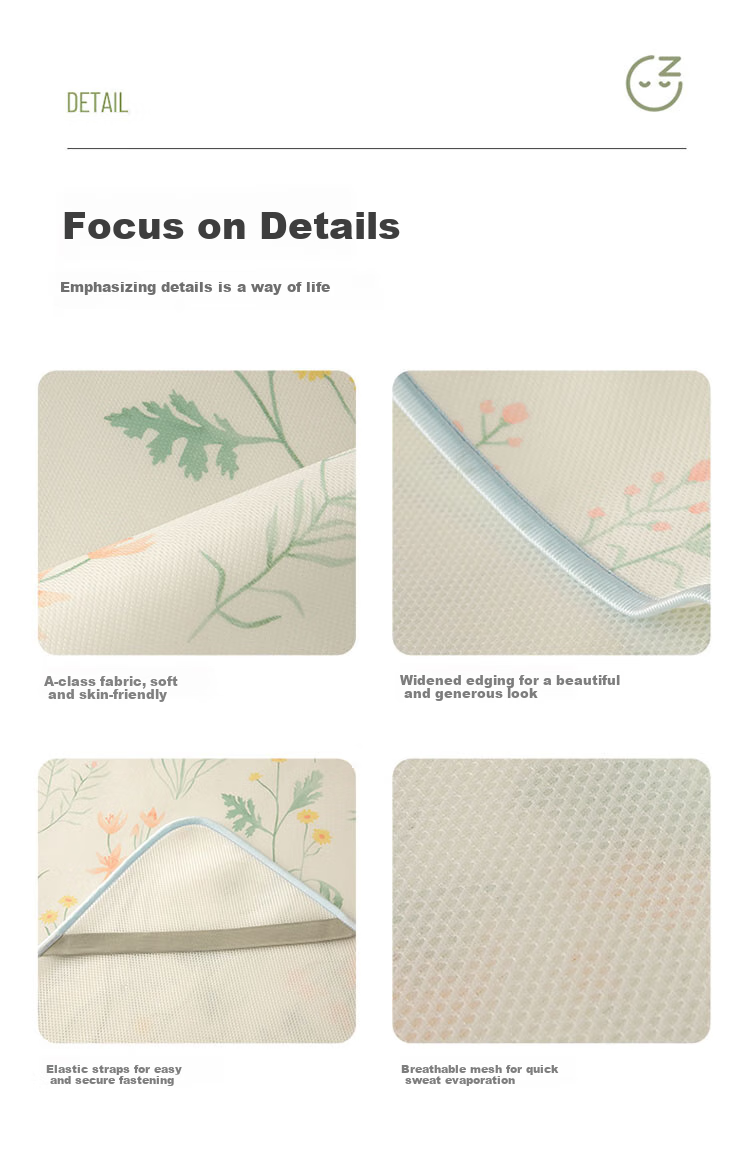 Dohia Class A Washable Soft Cooling Mat, Summer Double-Size Mat Set of Three Pieces, 1.8x2 Meters [Machine Washable, Foldable] 11