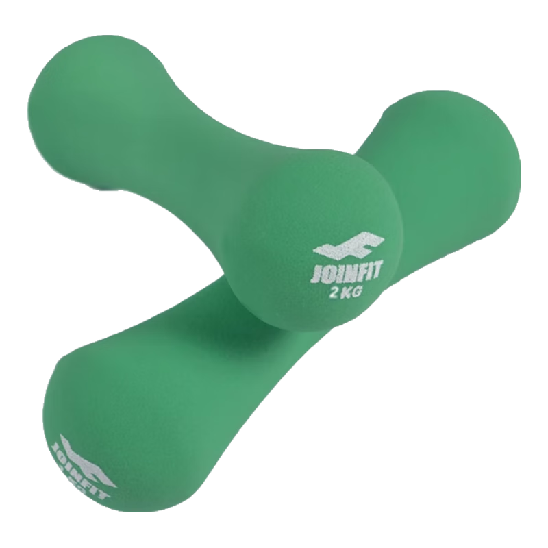 JOINFIT Bone Small Dumbbell, Color-Coated Frosted, Women's Home Fitness Shaping, Men And Women 2G Pair Set, Gree