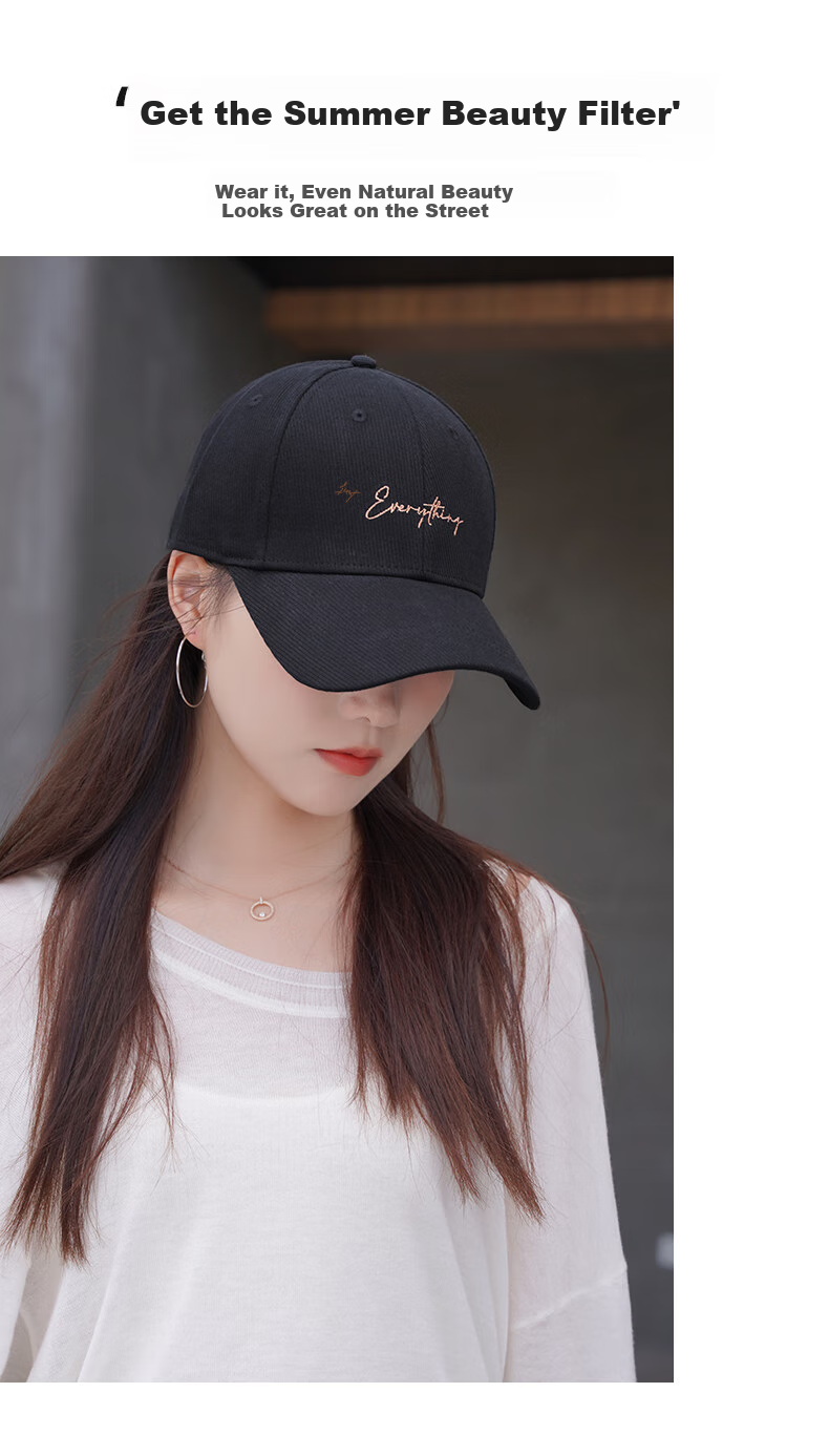 CACUSS Baseball Cap for Women, Spring And Autumn Soft Top Visor Hat, Outdoor Sun Hat, Face-Slimming Korean Style Versatile Sunshade Cap, Coffee Color 5