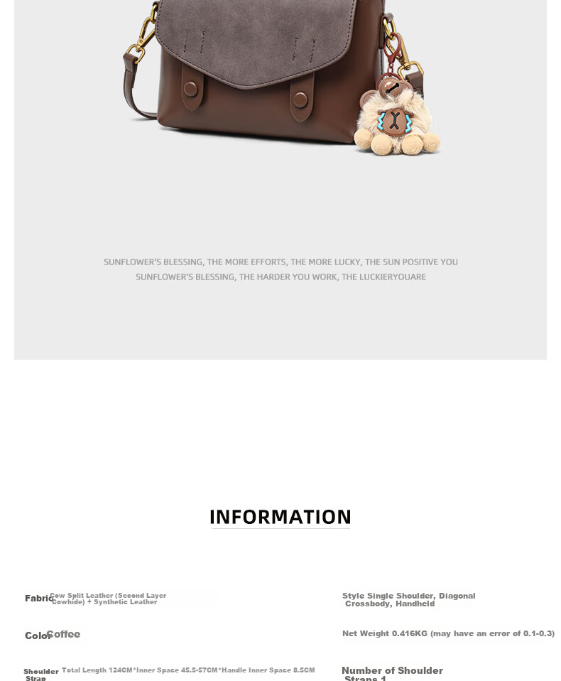 Viney Leather Handbag, Women's Fashion Crossbody Cambridge Bag, Light Shoulder Bag, Practical Birthday And Mother's Day Gift for Mom 5