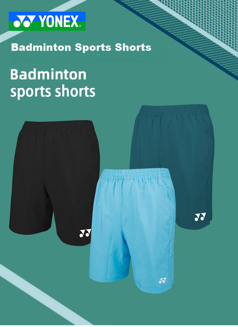 YONEX Badminton Shorts for Men, Sports Shorts, Quick-Drying Breathable Badminton Shorts, 120065BCR Black L 1