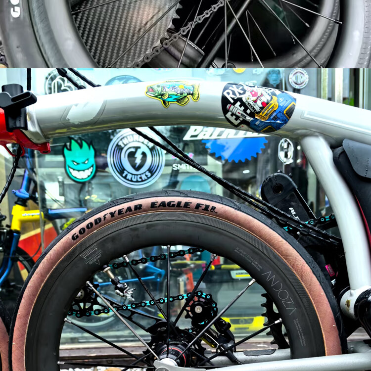 Goodyear Small Wheel Bicycle Tire, F1R Open 16*1.2 Outer Tire, 30-349 Tire for Small Folding Bicycles, Brow 1