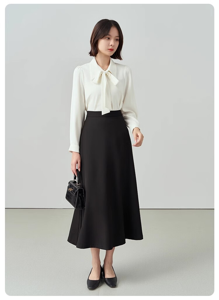 Bodexiaojie Blue Short-Sleeve Shirt for Women, Urban Daily Commute Outfit, Petite Chiffon Blouse, Interview Professional Shirt, Size S 23