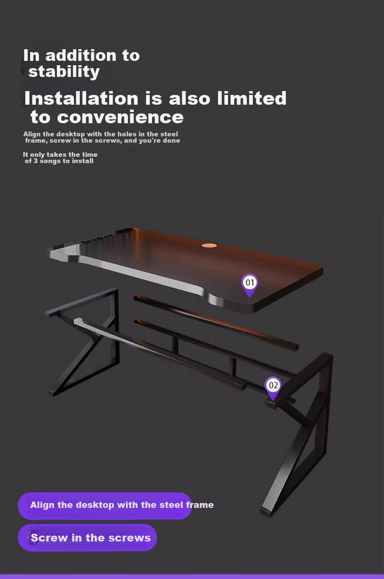 Quanpinwu D1 Computer Desk, Gaming Table for Two People, Home Office Desk, Study Desk, Workstation, Writing Desk 13