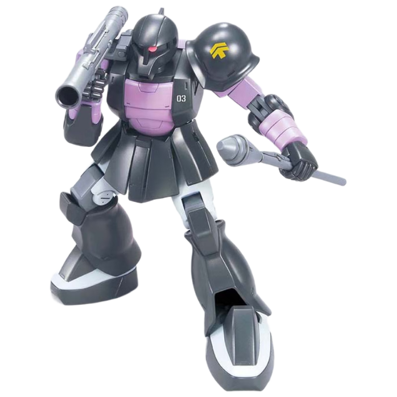 BANDAI HGUC ZAKU1, Black Three-Pointed Star, Assembly Model