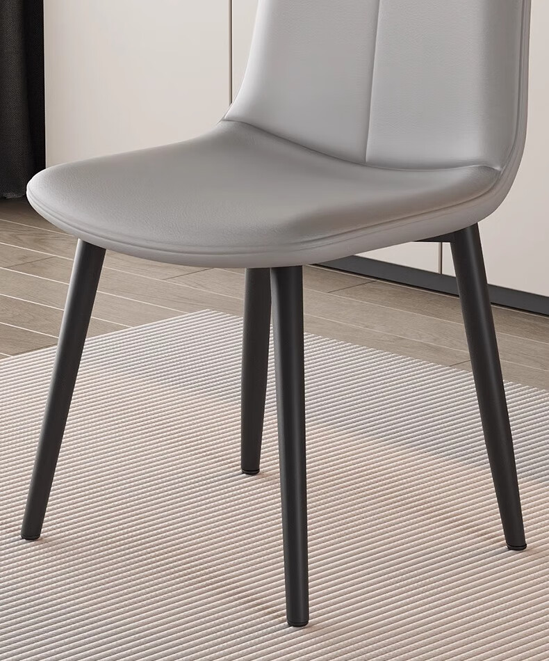 Yimo Dining Chair, Dining Table Chair, Home New Style Chair, Stool with Backrest, Light Luxury Nordic High-End Restaurant Master Chair, Beige 6
