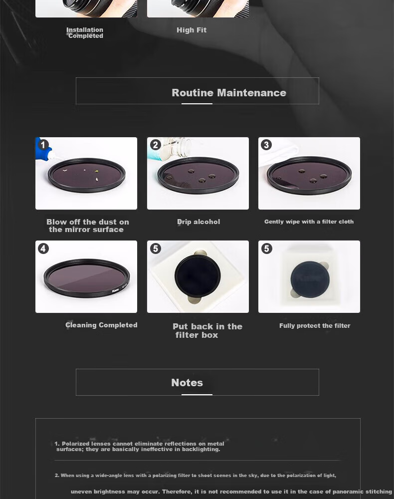 Kase Polarizing Filter, Kase CPL Polarizing Filter, 77mm MC Multi-Coated Circular Polarizing Filter, Wind Photography Saturation Enhancer And Anti-Glare Filter, AGC CPL 10
