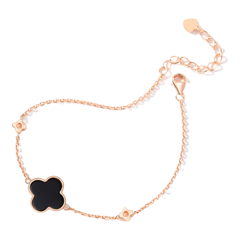 Grace Girl Original Four-Leaf Clover Bracelet for Women, Fashionable Luxury Jewelry, Anniversary Birthday Gift for Girlfriend