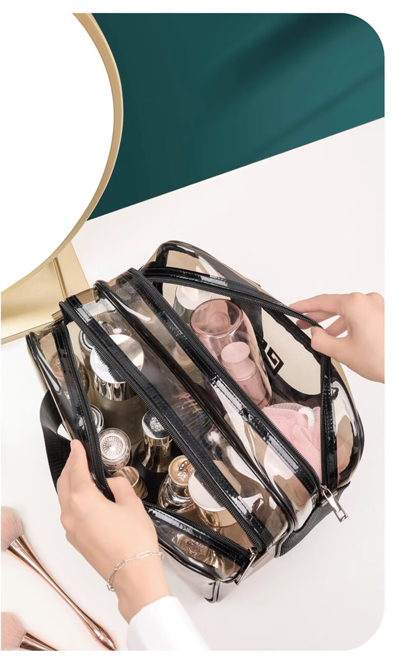 Jinghuisichuang Travel Bag, Dry And Wet Separation Makeup Toiletry Bag, Large Capacity Portable Gym Swimming Bag, Bathroom Cosmetics Storage Bag 9