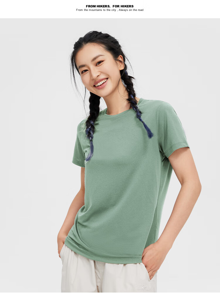 Toread Women's Quick-Dry T-Shirt Summer Lightweight Bare-Feel Round Neck Running Sports Mesh Breathable Top Black M 23