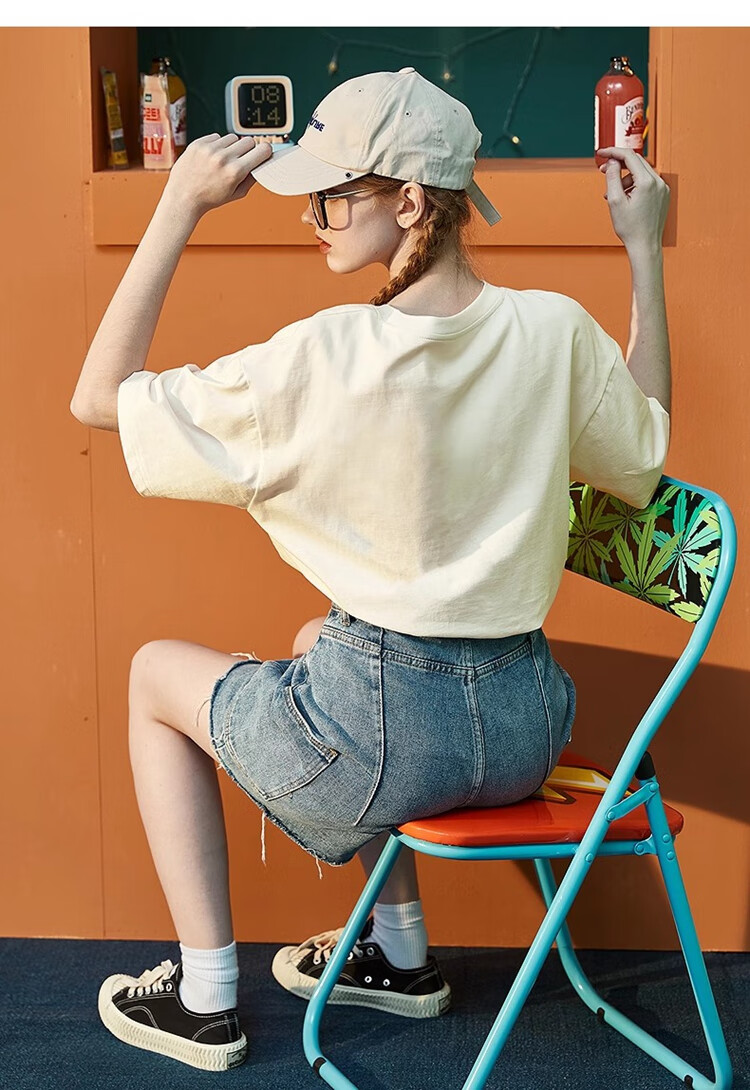 TonLion 2025 Summer Women's Crew Neck Short Sleeve T-Shirt [Snoopy Collaboration Edition] 7
