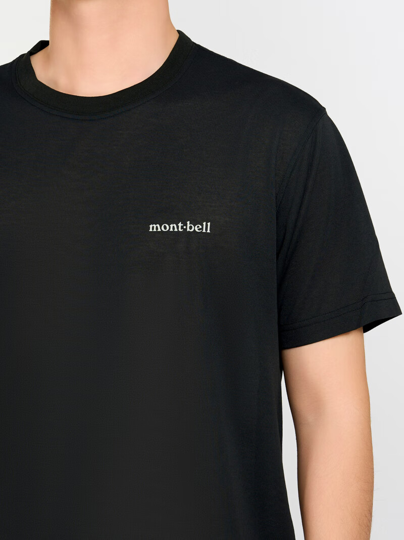 Mont-bell Quick-Dry Men's Breathable Sun-Protective Short Sleeve Outdoor T-Shirt Commuting Hiking Versatile Small Logo Tee 1114686 6